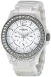 Fossil White Ceramic Crystals Analog Multifunction Ladies Watch CE1010