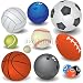 Wallmonkeys Peel and Stick Wall Decals - Sport Balls - Removable Graphic