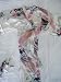 Women's 100% Thai Silk Robes- Asian Peacock Design- Pure Ivory (Free Size)
