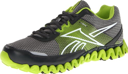 Reebok Men's Zignano Burn Running Shoe,Rivet Grey/Charged Green/White/Black/Gravel,9 M US Reebok Men's Zignano Burn Running Shoe,Rivet Grey/Charged Green/White/Black/Gravel,9 M US