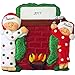 Hanging Stockings on Fireplace Mantle Personalized Christmas Ornament (Family of 2) - Handpainted Resin - 4
