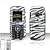 PCMICROSTORE Brand LG Rumor Scoop Zebra Design Snap-On Case Cover with Removable Swivel Belt Clip