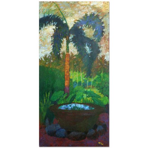 Palm In The Garden~Oil Painting~Canvas~Bali Art Decor