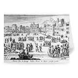 Slave Market in Algiers (engraving) by.. - Greeting Card (Pack of 2) - 7x5 inch - Art247 - Standard Size - Pack Of 2