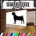 Boer Goat Shadow Animal Animals Vinyl Decal Sticker 019