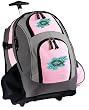 Christian Rolling Backpack Deluxe Pink Inspirational - Backpacks Bags with Wheels or School Trolley Carry-On Bags - Unique Wheeled Gifts for Girls Ladies- CUTE!