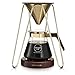 Osaka DFS Tripod Pour-Over Coffee Maker Filter-Full Brewing Station for Pourover Coffee-20oz. Capacity. Kaiyukan, 3 Pack, Gold/Mahogany