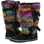 Sugar Womens Morigami Paris Sweater Boot Black