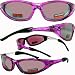 Accent Foam Padded Fashion Sunglasses, Motorcycle Sports ATV Eyewear Pink Frame