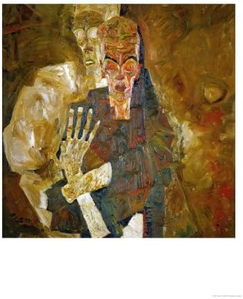 Death and Mann, Tod Und Mann or Selbstseher (II) Giclee Print Art (12 x 16 in)