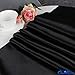 OurWarm Black Satin Table Runner 12