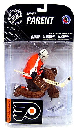 McFarlane Toys NHL Sports Picks Series 19 Action Figure Bernie Parent (Philadelphia Flyers) Orange Jersey