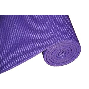 Ultra Fit Purple Yoga Mat 1/4 Clean Grip, 24x68