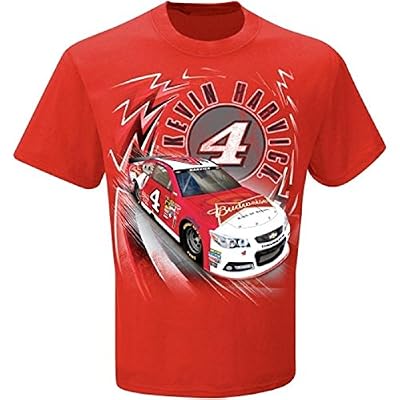 Kevin Harvick #4 Budweiser NASCAR Adult Speedbolt T-Shirt-Red