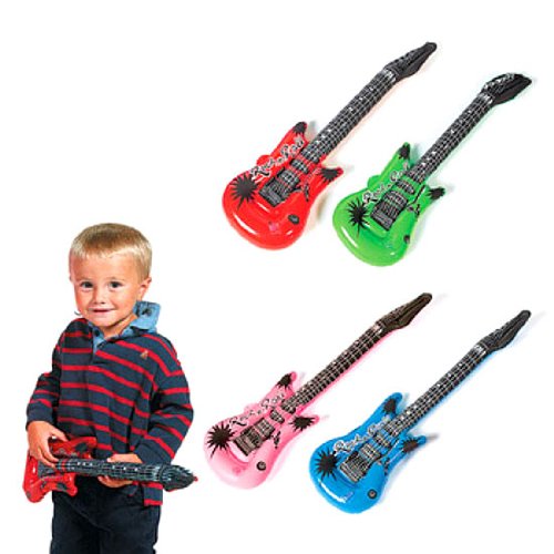 Inflatable Rock Star Guitar Assortment (1 dz)