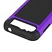 LK [Shock-Absorption] Hybrid Dual Layer Armor Defender Protective Case Cover for ZTE Maven / ZTE Overture 2 / ZTE Fanfare / ZTE Speed (Purple)