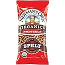 Newman's Own Organics Pretzels, Spelt, 7-Ounce Bags (Pack of 12)