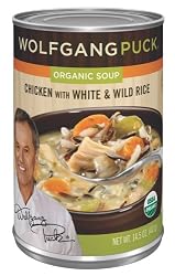 Wolfgang Puck Organic Chicken with White & Wild Rice Soup, 14.5-Ounce Cans (Pack of 12)