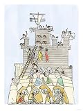 Assaulting a Fortification with Testudo Formation and Scaling Ladder, Ancient Egypt Giclee Poster Print, 12x16