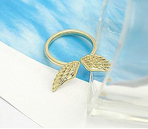 Bessky(TM) 2015 Valentine's Gift Retro Vintage Angel Wing Open Lovely Finger Rings