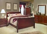 Twin Size Sleigh Bedroom Six Piece Set