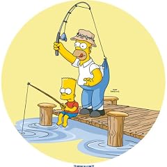 Tortenaufleger Simpsons Angler (0.0750Kg)