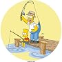 Tortenaufleger Angler