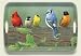 Kitchen & Housewares : Serving Tray ~ Bird Collection ~ 18 inches x 12 inches ~ melamine plastic ~ code 221