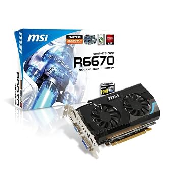 MSI R6670-MD1GD5 ATI Radeon HD6670 1 GB DDR5 VGA/DVI/HDMI PCI-Express Video Card