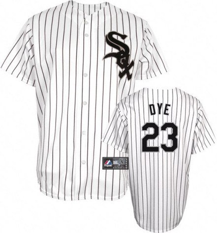 Youth Chicago White Sox #23 Jermaine Dye Home Replica Jersey - M 10-12