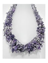 Cotton Amethyst Necklace