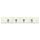 Amerock H55590-WS 9-Inch Classic Key and Gadget Rack, White with Silver Hooks