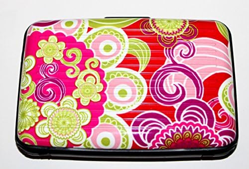 Scansafe Fashionable Aluminum Wallets Identity Theft Blocker - Designer Collection (Red)