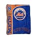 MLB New York Mets Super Soft Plush Thermal Blanket / Fleece Couch Throw - Blue & Orange