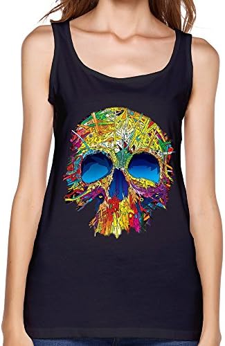 Youdefuzhuang Skeleton Art Medium Women T-shirt Vest