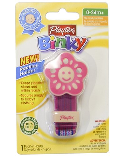 Click here for Playtex Baby Binky Pacifier Holder: Pink prices