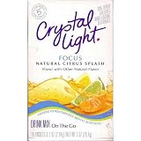 Crystal Light On The Go Focus Citrus Splash, 10-Count Boxes (Pack of 10)