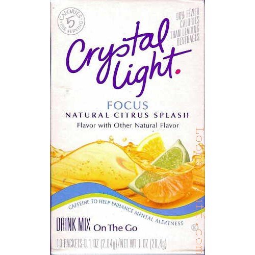 Crystal Light On The Go Focus Citrus Splash, 10-Count Boxes (Pack of 10) Crystal Light On The Go Focus Citrus Splash, 10-Count Boxes (Pack of 10)