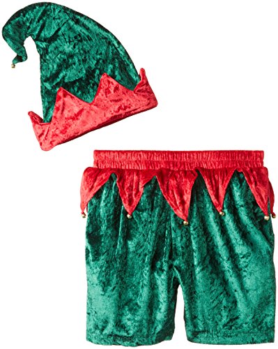 Intimo Men's Velour Holiday Boxers with Hat