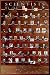 DELUXE LAMINATED FAMOUS (PERHAPS MAD) SCIENTISTS POSTER CHART