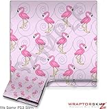 Sony PS3 Slim Skin - Flamingos on Pink