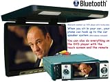 17.1'' Roof Mounted Screen with a touch screen In-Dash 4.0 DVD Player with bluetooth / TFT LCD/AM/FM/MP3/MP4/Divx Player with motorized panel aslo includes internal TV Tuner
