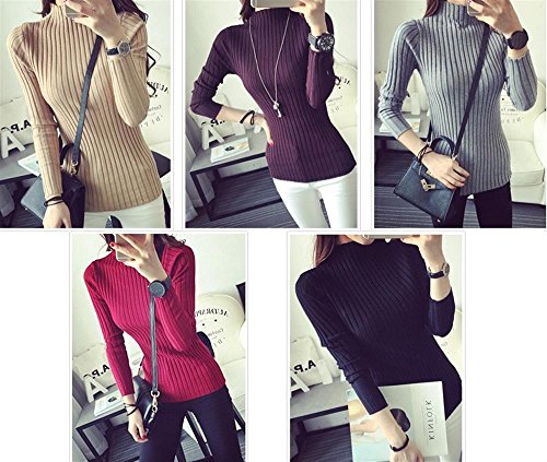 【PALERO・パレロ】選べる５色 レディース 秋冬 きれいめ シンプル 長袖 リブ編み 着まわし ボトルネック ニット セーター トップス