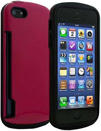 iPhone SE / 5 / 5S Slim Fit Heavy Duty Protection TPU Wallet Cell Phone Case Shock Absorbing Ultra Protective from AZ Case ( Innovation Series )