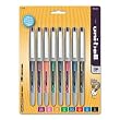 uni-ball Vision, Stick Needle, Fine-Point Rollerball Pens, 8 Colored Ink Pens (1734916)