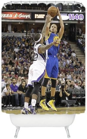 Stephen Curry Under Armour Playoff Shoes Unique 2016 Waterproof Mildew-free Shower Curtain for Bathroom Decor 48 x 72
