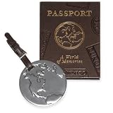 Passport Photo Album/Luggage Tag - World