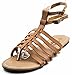 Charles Albert Women's Double Ankle Strappy Gladiator Boho Sandal