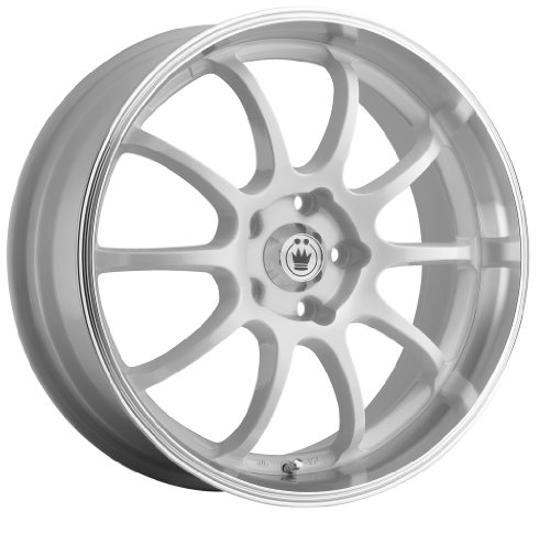 51ra52JftwL Konig Lightning White Wheel with Machined Lip (16x7/4x100mm)