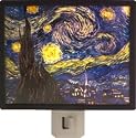 Vincent Van Gogh Art Glass Nightlight Starry Night Night Light